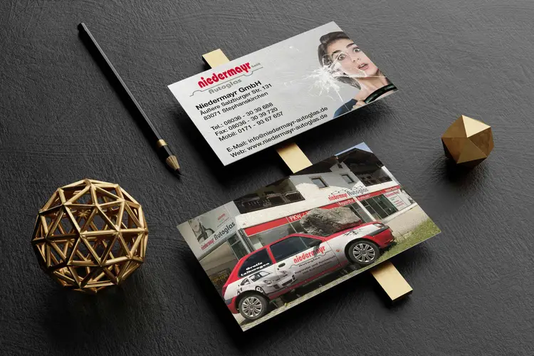 Niedermayr Autoglas Visitenkarten